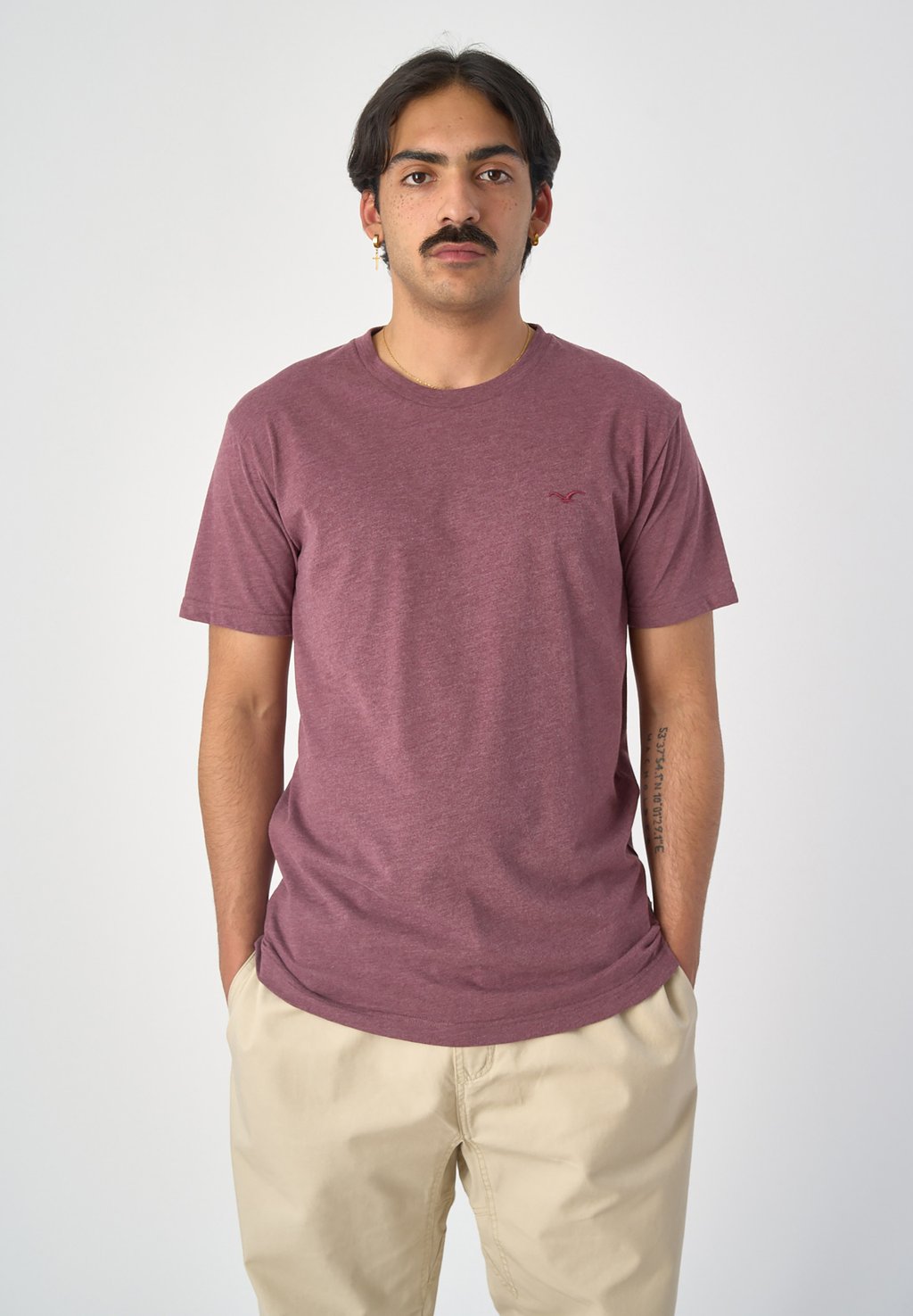 Базовая футболка LIGULL REGULAR Cleptomanicx, цвет heather tawny port