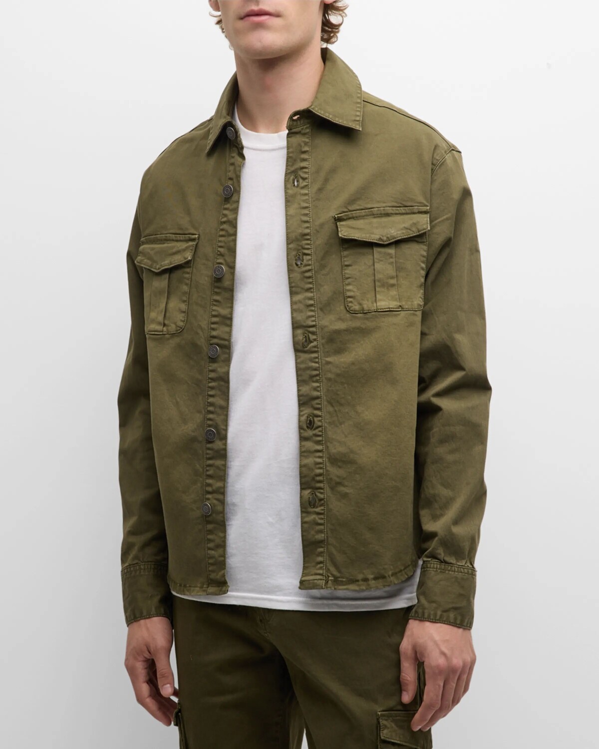 

Мужская джинсовая рубашка Cameron SER.O.YA, цвет Vintage Army Green