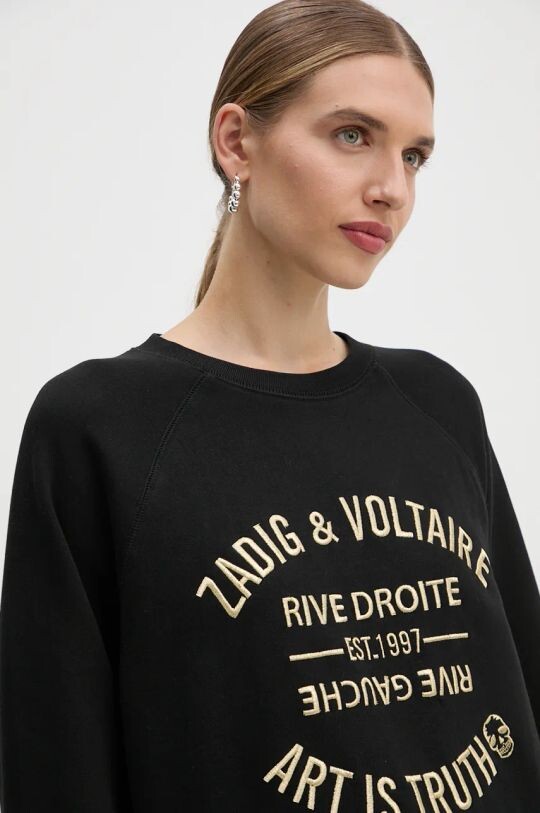 

Хлопковая толстовка Zadig&Voltaire, черный