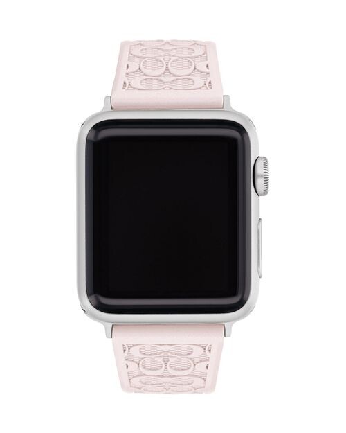 

Apple Watch Силиконовый ремешок с розовым перламутром, 38/40/41 мм COACH, цвет Pink