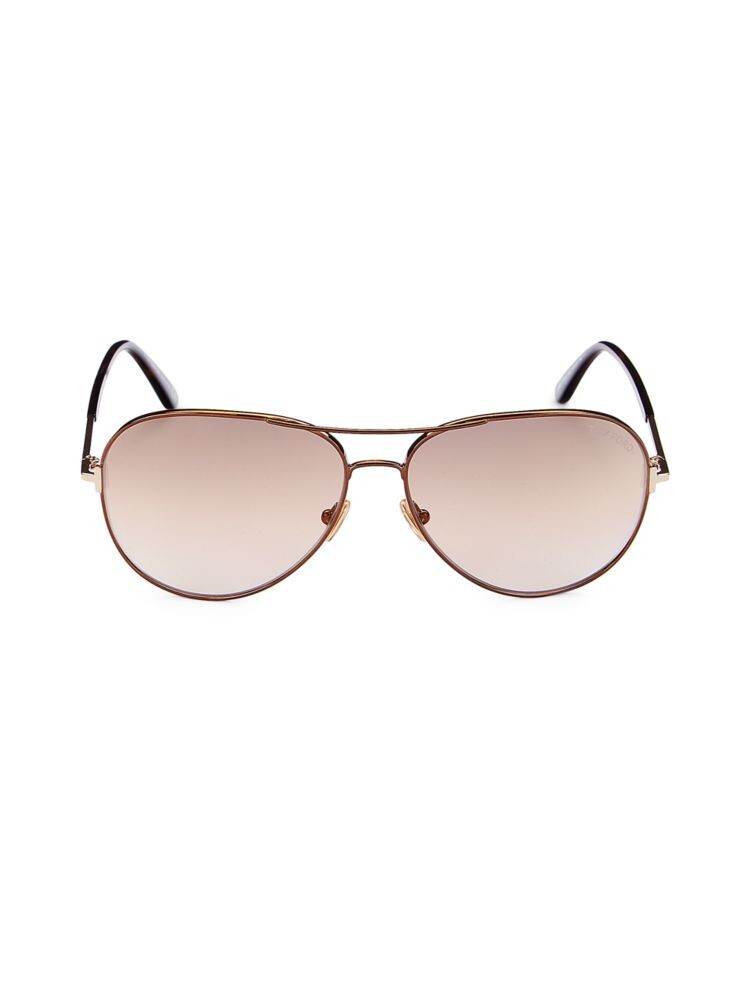 

Солнцезащитные очки-авиаторы 61MM Tom Ford, коричневый