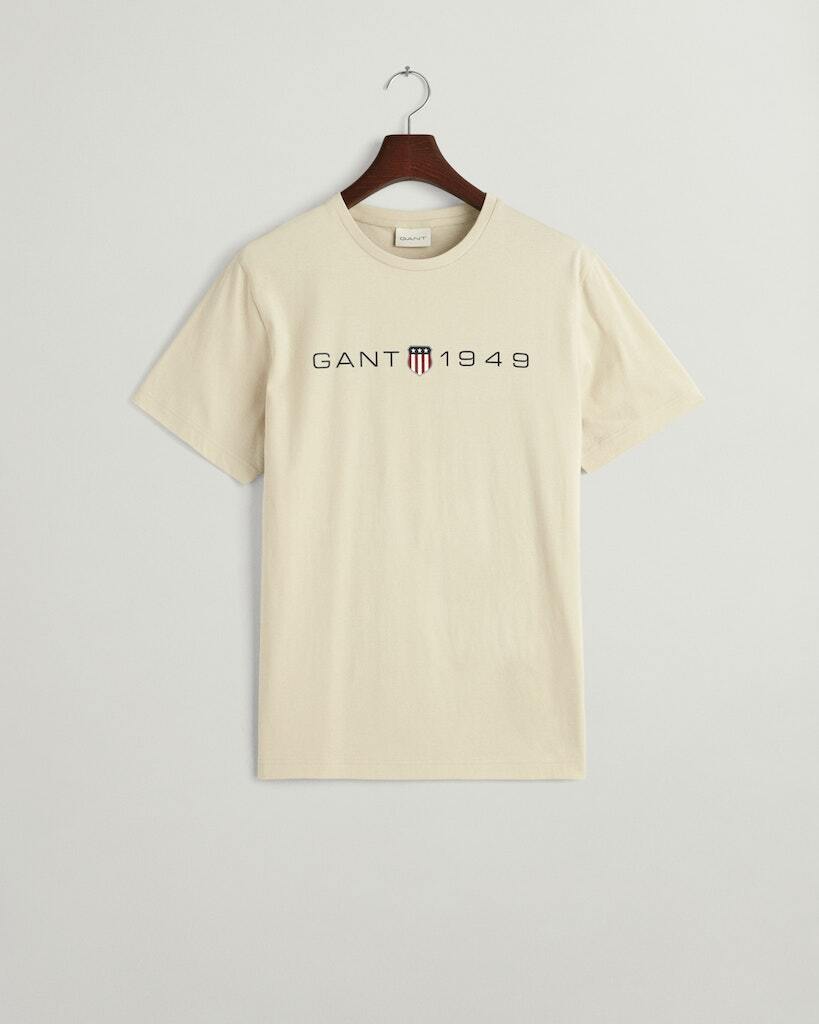 

Футболка Gant, цвет silky beige