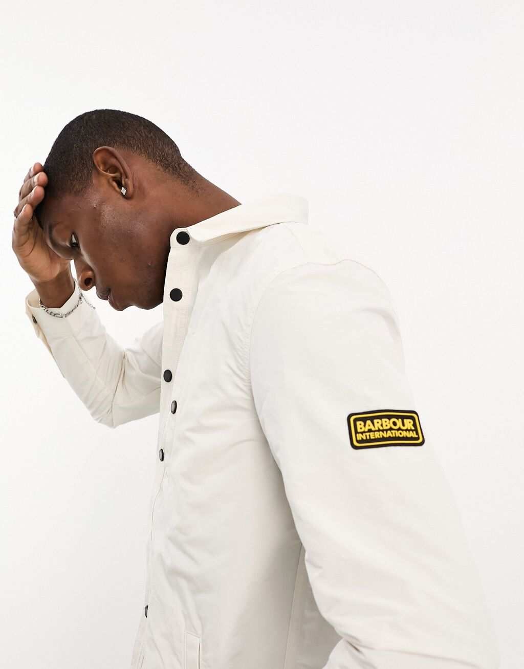 

Белая рубашка на пуговицах Barbour International Link