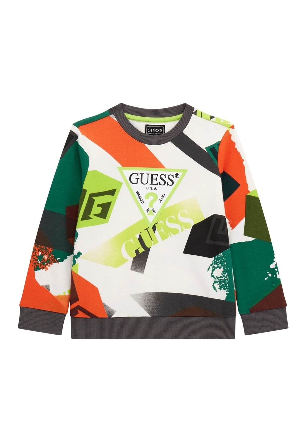 Толстовка Guess, цвет gemustert multicolor кроссовки guess runner luchia logo peony gemustert multicolor