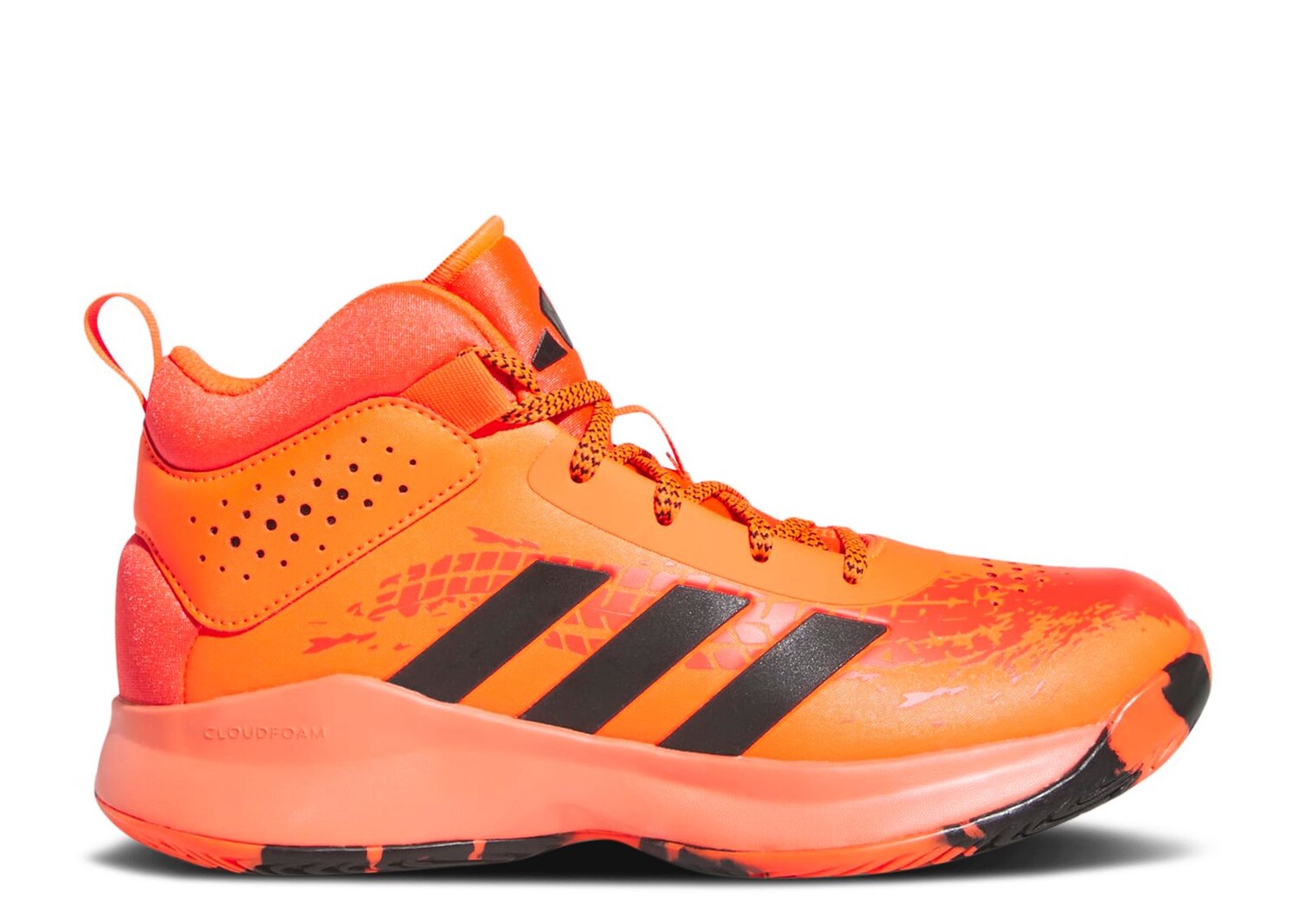 

Кроссовки adidas Cross 'Em Up 5 Wide J 'Solar Red Black', красный