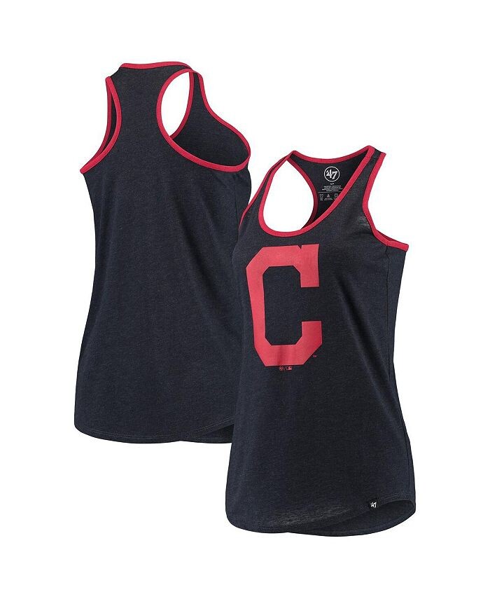 

Женская темно-синяя майка Cleveland Indians Imprint Club '47 '47 Brand, синий