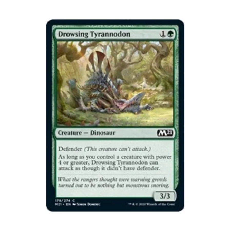 

CCG Дремлющий Тираннодон (клавиша C), MTG - Core Set 2021