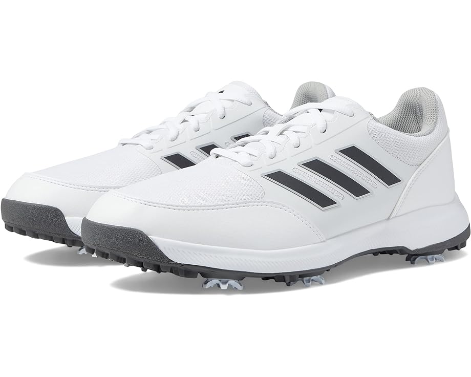 Кроссовки adidas Golf Tech Response 3.0 Golf Shoes, цвет Footwear White/Dark Silver Metallic/Silver Metallic обувь для гольфа solarmotion boa 24 adidas golf цвет footwear white silver metallic blueburst