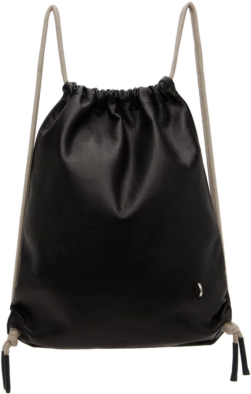 

Черный рюкзак на шнурке Rick Owens