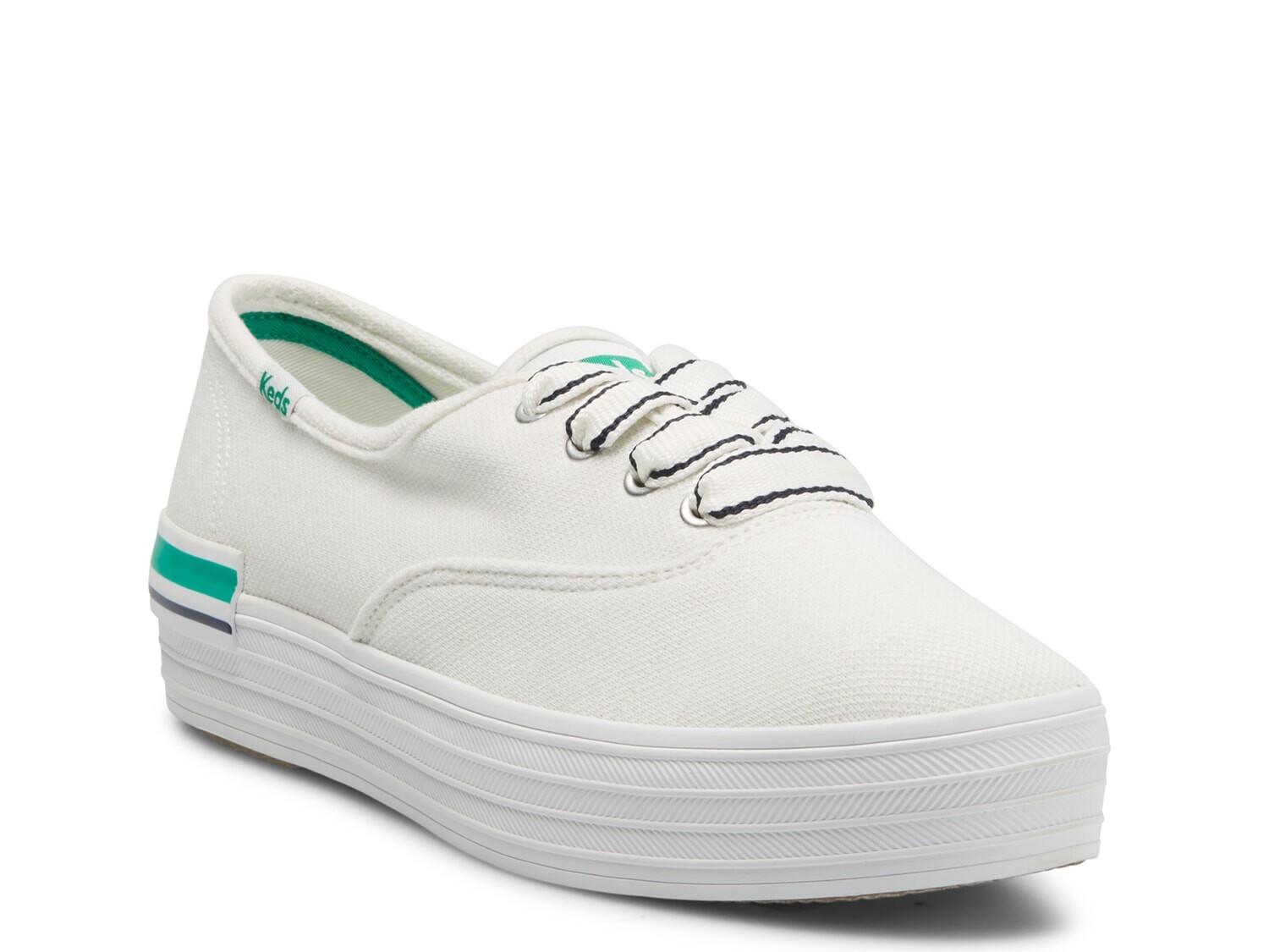 

Кроссовки Keds The Platform, белый/зеленый