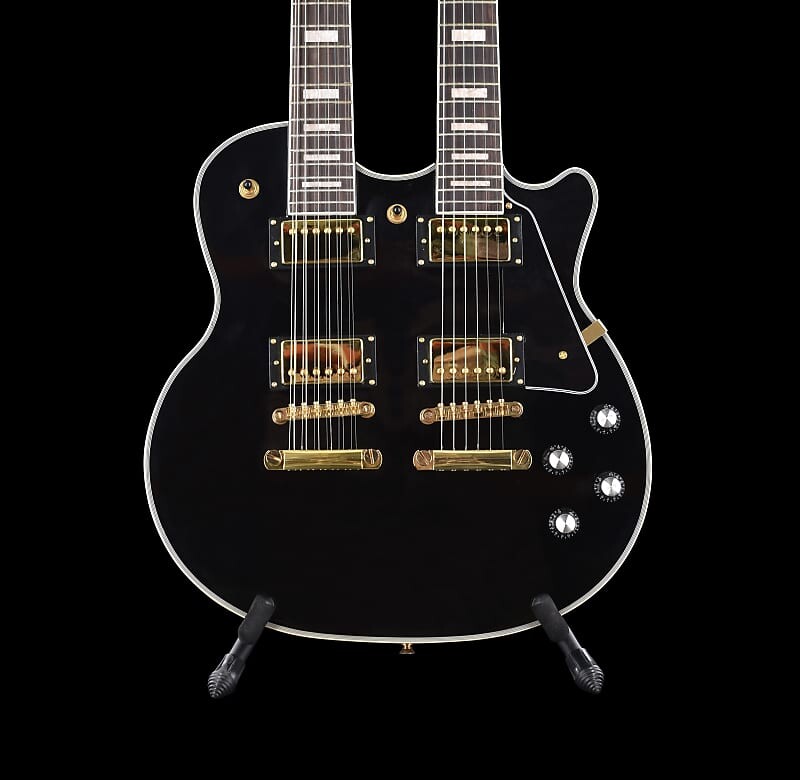 

Электрогитара Unbranded Double Neck 12/6 - Black/Gold