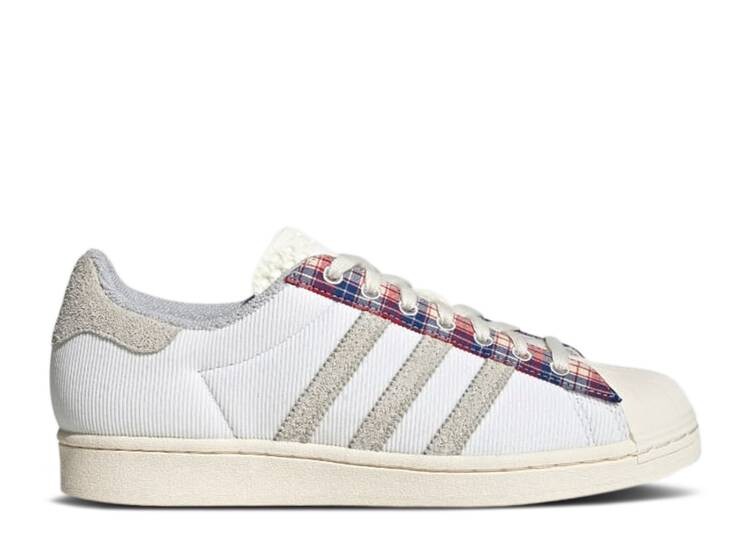 

Кроссовки Adidas SUPERSTAR 'PLAID', белый