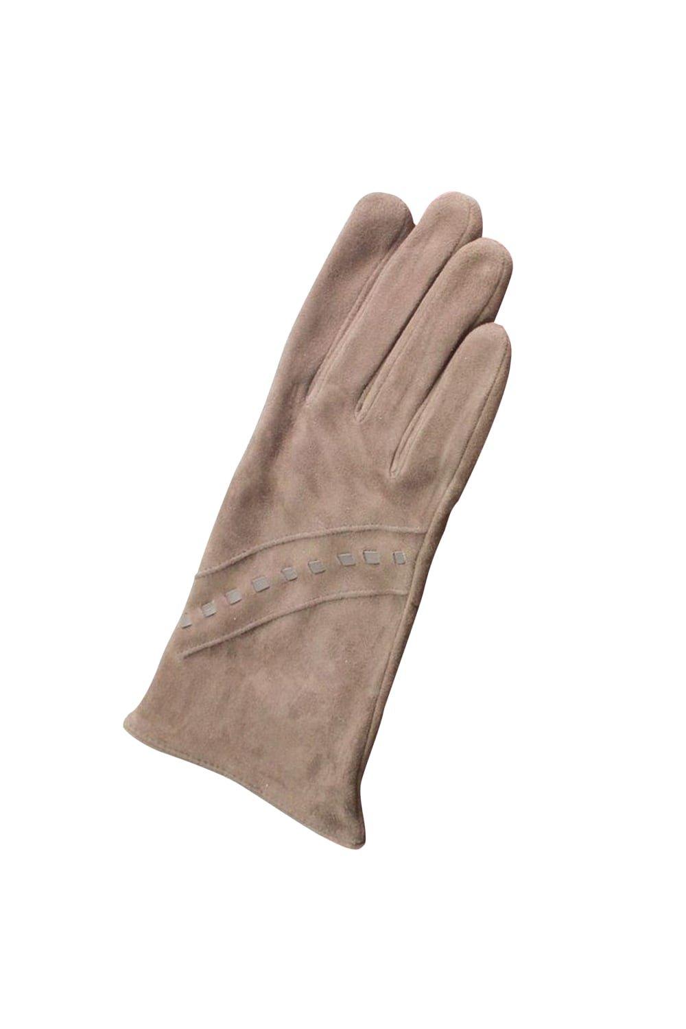 Сианские замшевые перчатки Eastern Counties Leather, коричневый классические кожаные зимние перчатки eastern counties leather коричневый