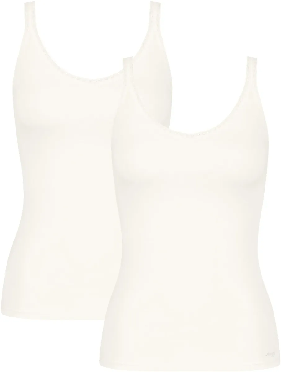 

Майка sloggi "GO Shirt 01 C2P" (упаковка, 2 шт.), из натурального хлопка, белый