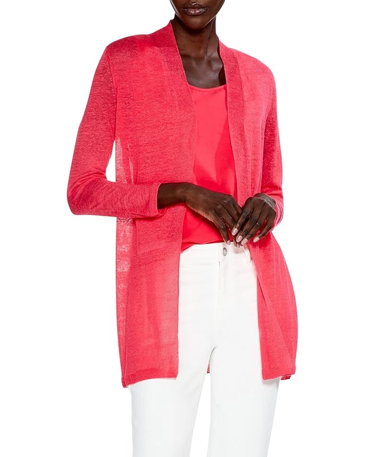 

Свитер NIC+ZOE Petite Long Back Of The Chair Cardigan, розовый