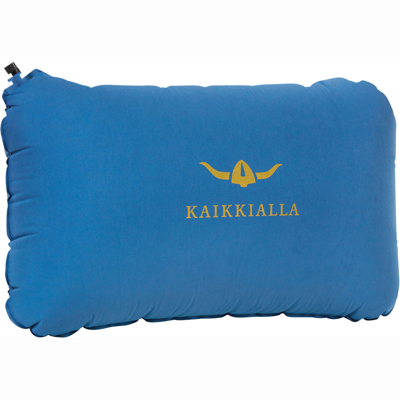 подушка самонадувающаяся следопыт 46x30x8 cм премиум Подушка для путешествий Kuopio Pillow Kaikkialla, синий