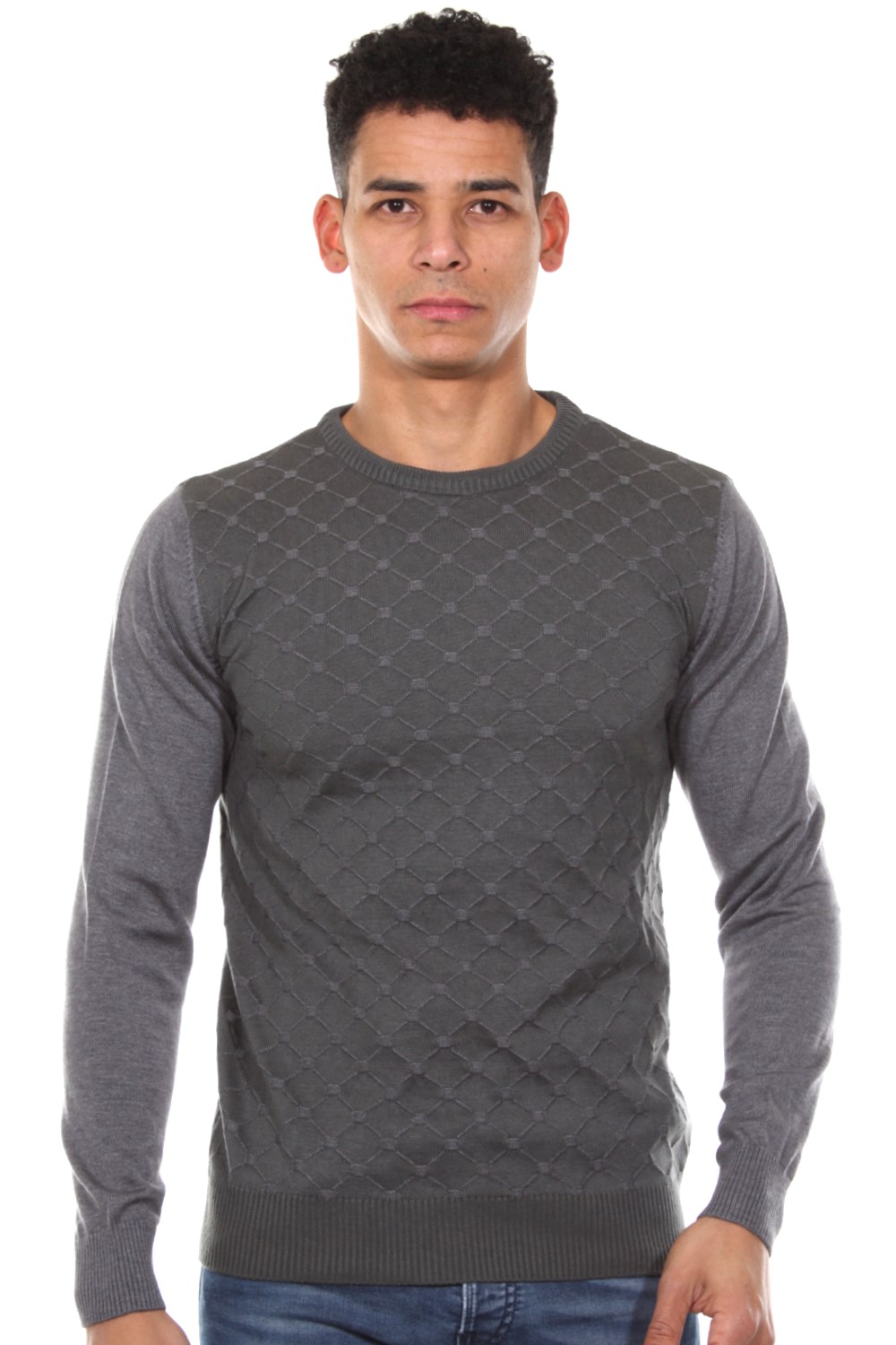 Пуловер FIOCEO, серый