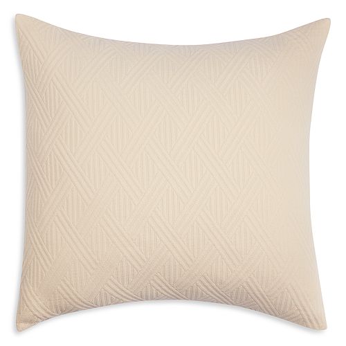Декоративная подушка из хлопка с геометрическим узором Frette, цвет Ivory/Cream