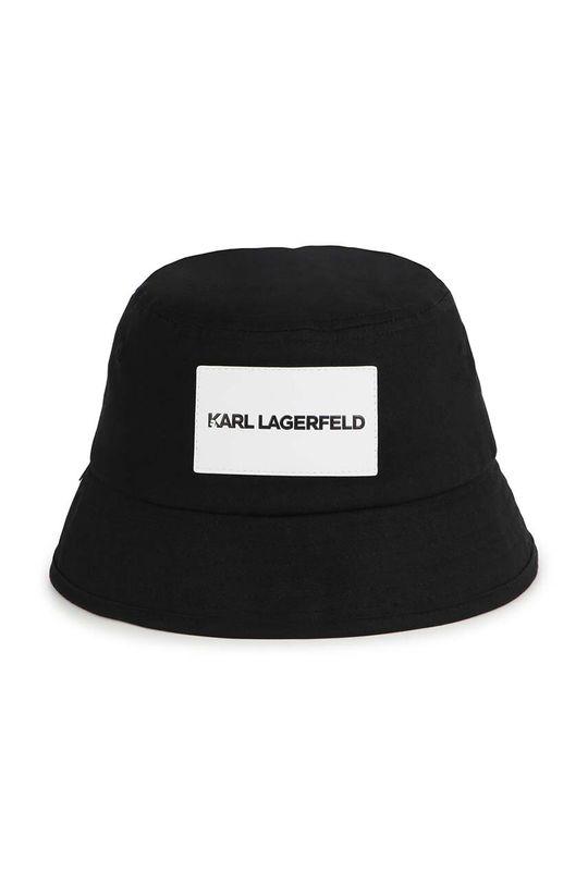 Karl Lagerfeld Детская хлопковая шапка, черный