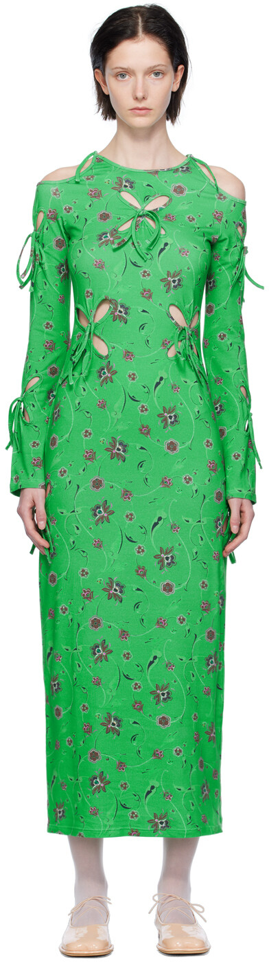 

Green Yin-Yang Midi Dress J.Kim