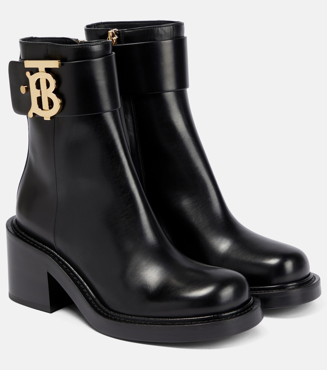 

Кожаные ботильоны Westella Burberry, черный