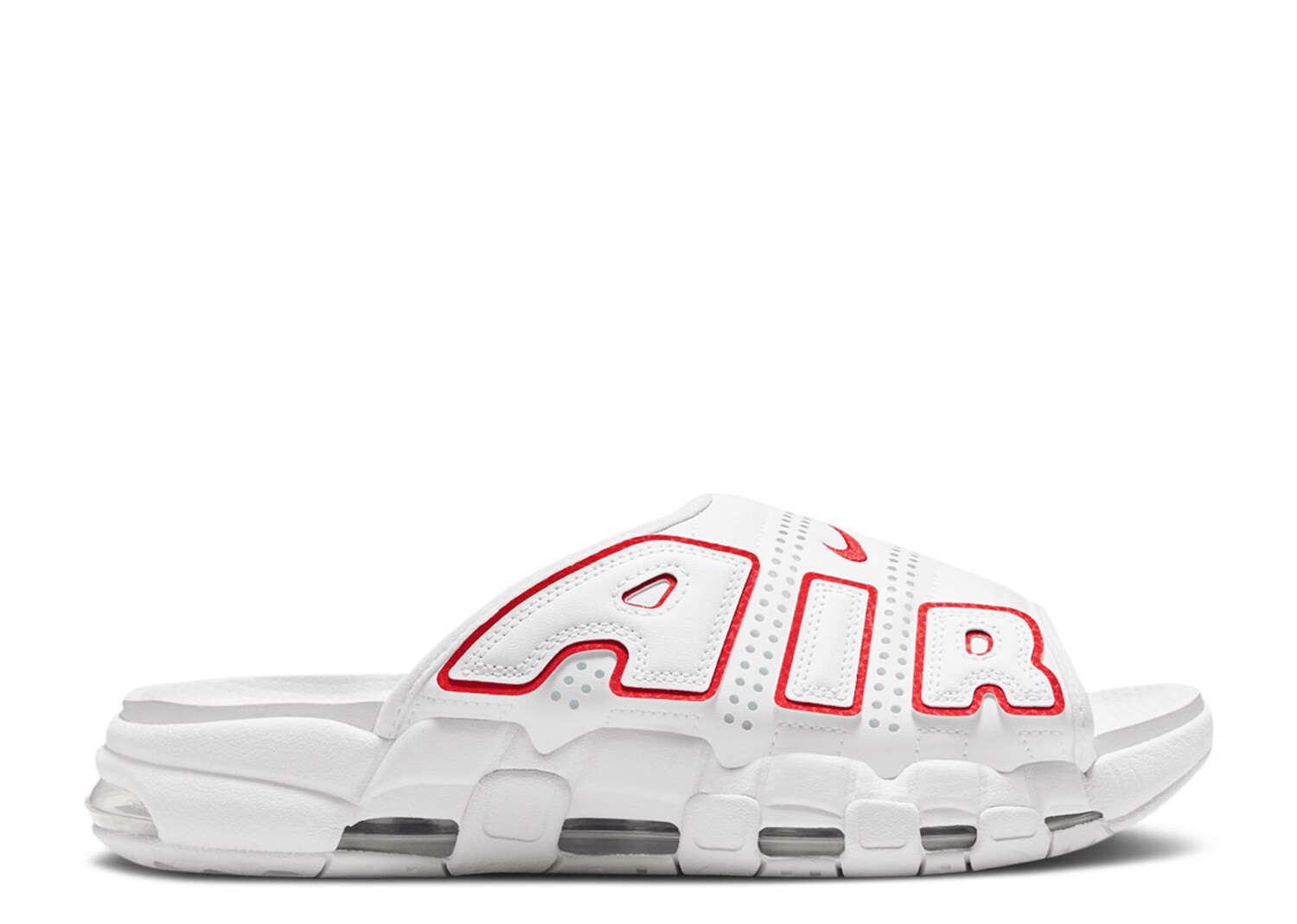 

Кроссовки Nike Air More Uptempo Slide 'White University Red', белый