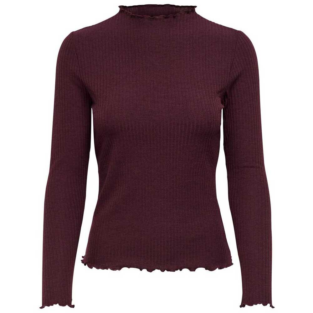 

Футболка с длинным рукавом Only Emma High Neck, красный