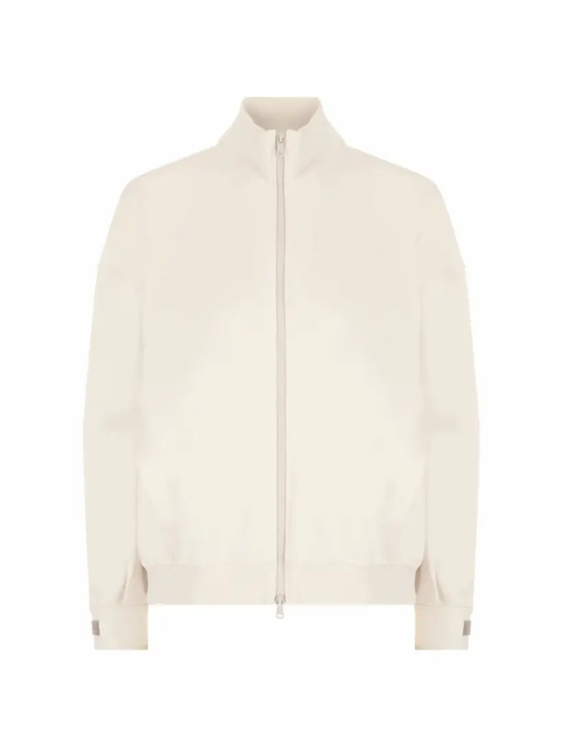 

Спортивная кофта с цепью мониль Brunello Cucinelli, белый