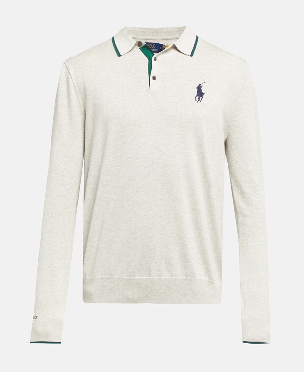 

Рубашка-поло с длинными рукавами Polo Ralph Lauren, цвет Greige