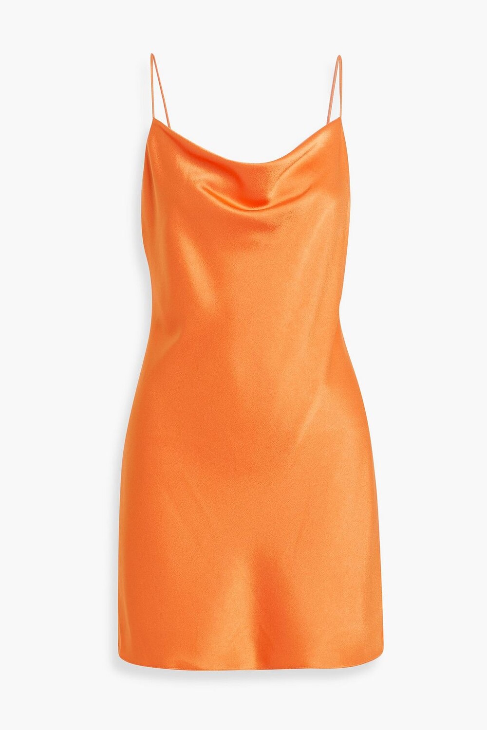 

Атласное платье мини с драпировкой Harmony ALICE + OLIVIA, оранжевый