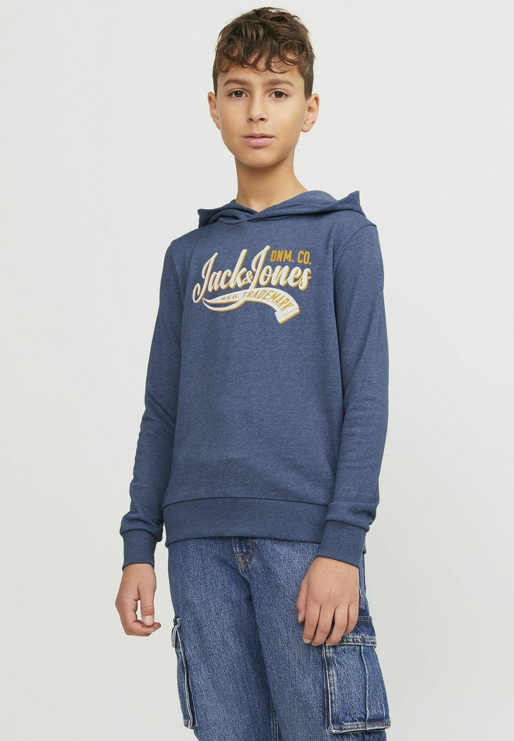 

Толстовка JJELOGO HOOD COL NOOS Jack & Jones Junior, цвет ensign blue