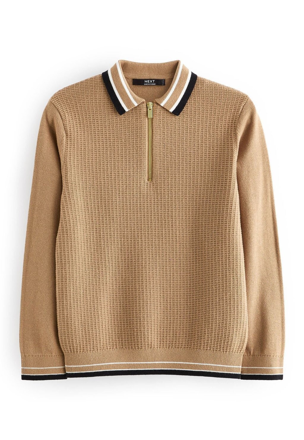 Вязаный свитер LONG SLEEVE Next, цвет tan brown