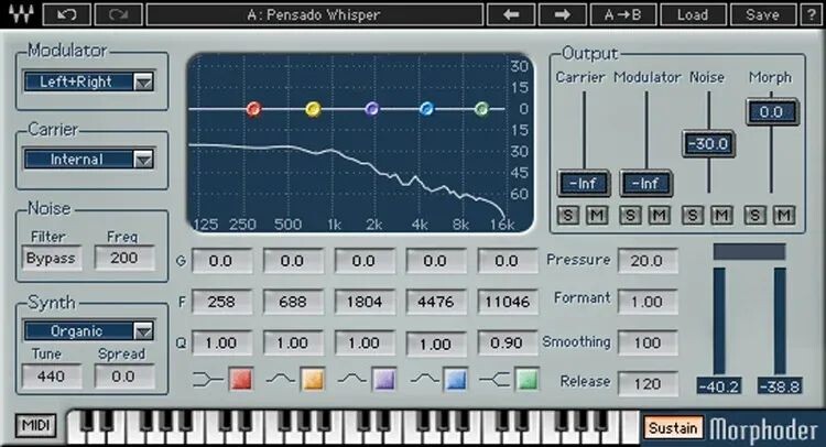 

Плагин Waves Morphoder Vocoder