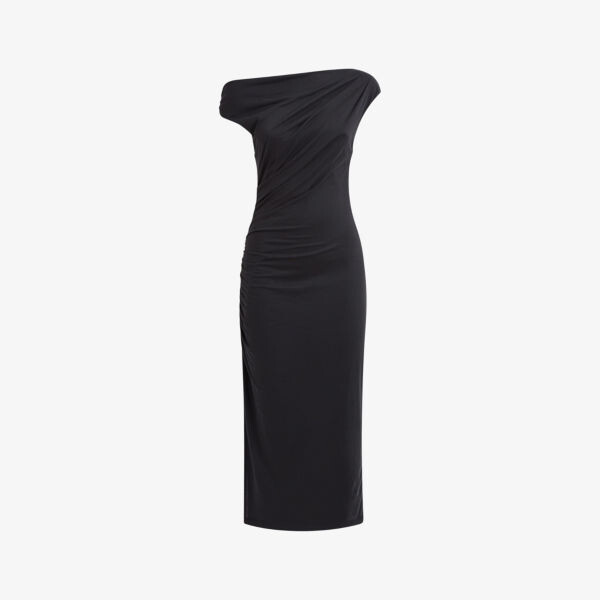 

Тканое платье миди со сборками Fern Reiss, цвет charcoal