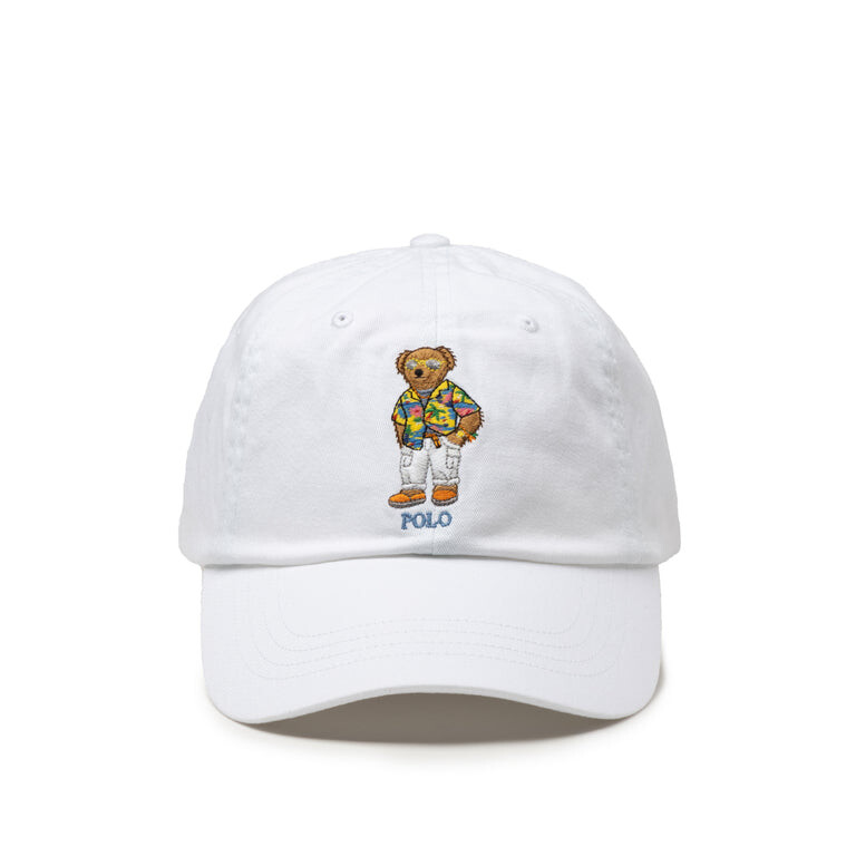 

Бейсболка Bear Cap Polo Ralph Lauren, белый