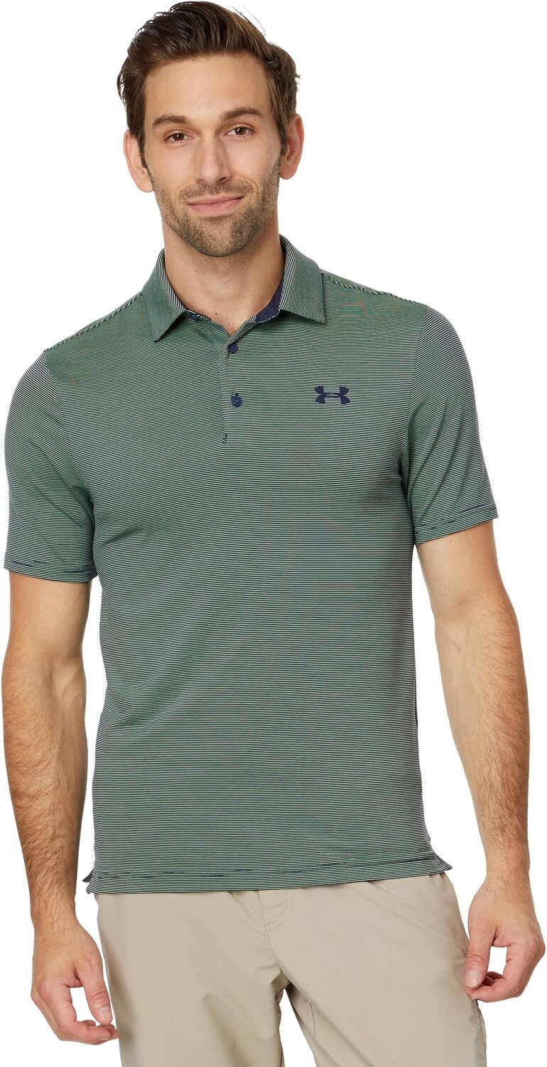 

Поло Under Armour Golf Playoff 3.0 Polo, цвет Midnight Navy/Matrix Green/Midnight Navy