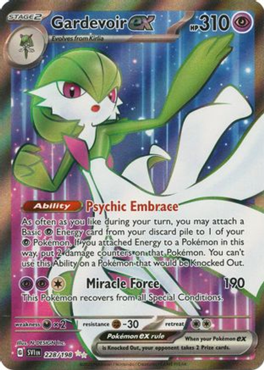 

Карточная игра Gardevoir ex - 228/198 228 - SV01 Scarlet Violet Base Set Holofoil