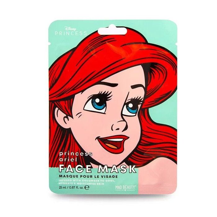 Маска для лица Mascarilla Facial Hidratante de Disney Ariel Mad Beauty, 25 ml уход за лицом uspenskaya beauty lab маска для лица с белой глиной увлажняющая