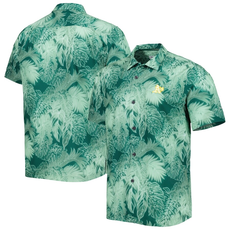 

Рубашка Tommy Bahama Oakland Athletics, зеленый