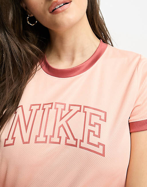 

Розовая футболка с логотипом Nike Running Swoosh Run Dri-FIT, Розовый