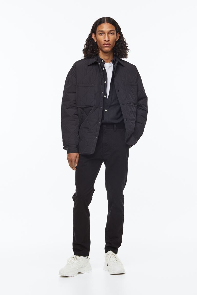 

Хлопковые чиносы скинни H&M