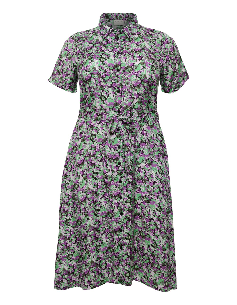 цена Рубашка-платье Kaffe Lora, зеленый/темно-зеленый