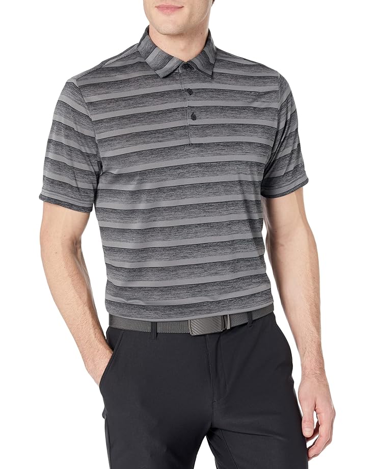 Поло adidas Golf Two-Color Stripe, черный