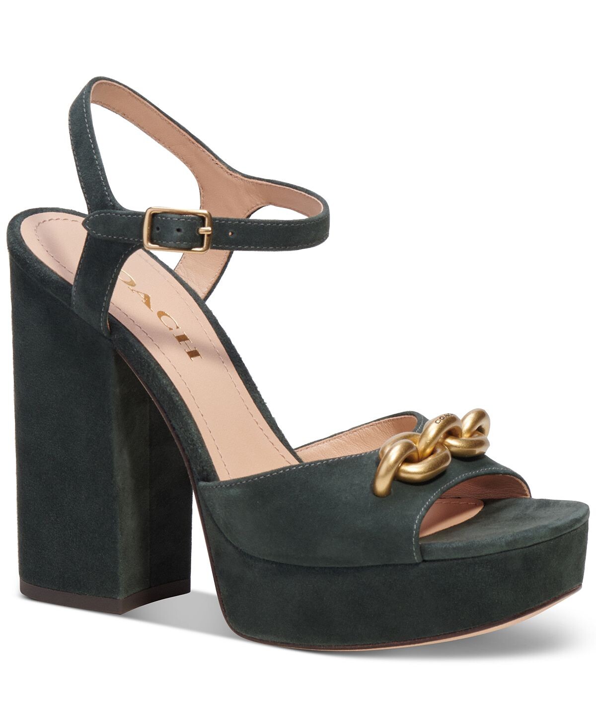 

Женские босоножки на платформе Nicolette с цепочкой COACH