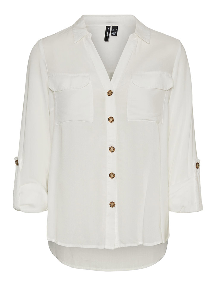 Блуза Vero Moda Bumpy, белый блуза vero moda