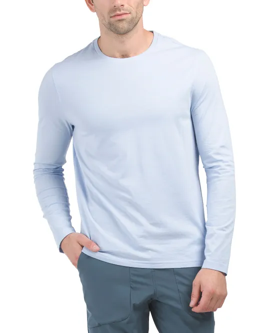 

Футболка Pima Cotton Spirit с длинными рукавами Greyson, цвет Ash