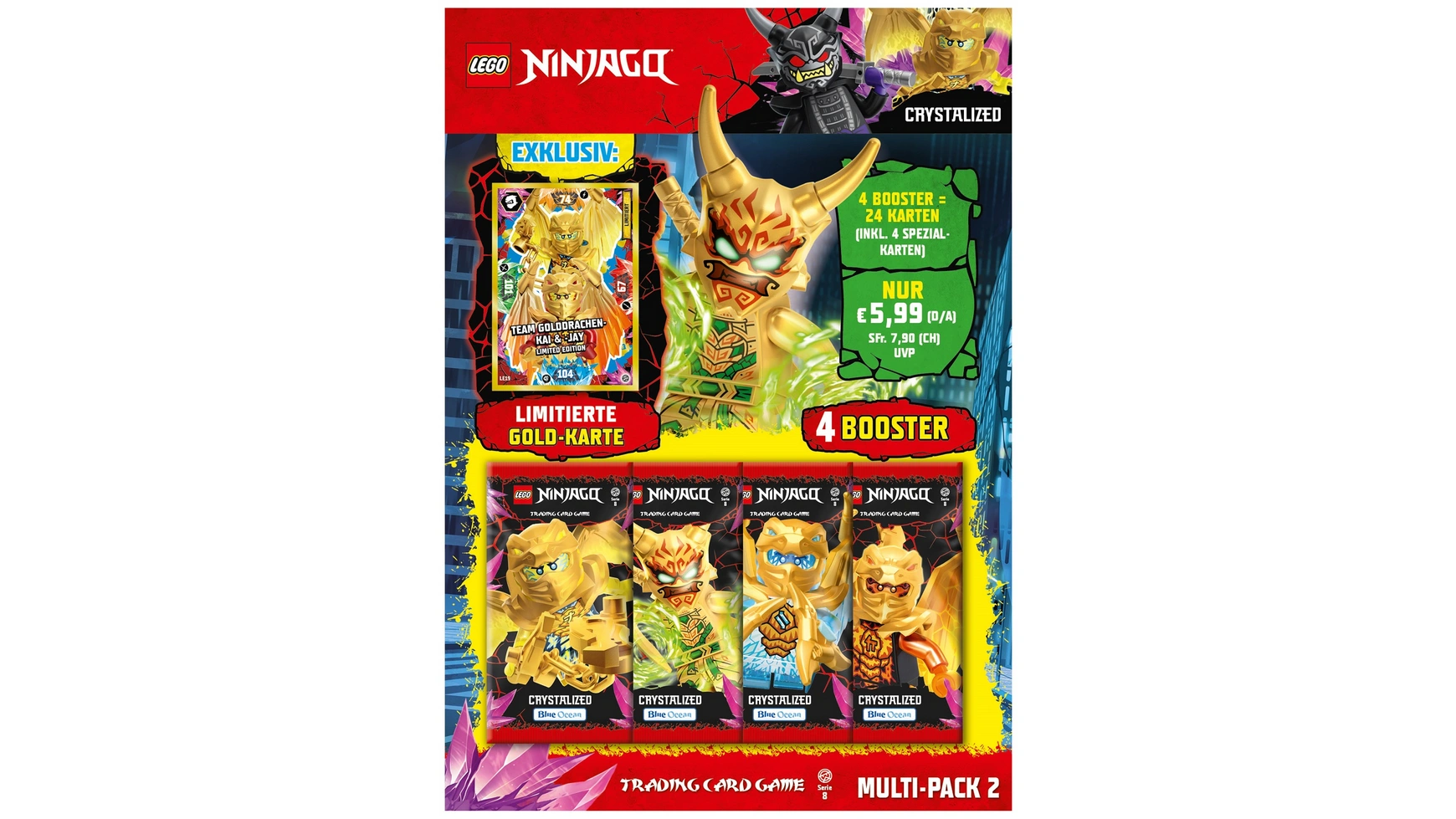 цена Blue Ocean LEGO Ninjago Series 8 МУЛЬТИПАК 1