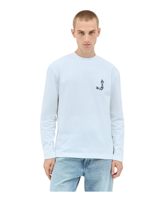 

Футболка Merù с круглым вырезом и графической вышивкой Jacquemus, белый