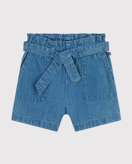 

Женская хлопковая футболка Boxy Petit Bateau, синий