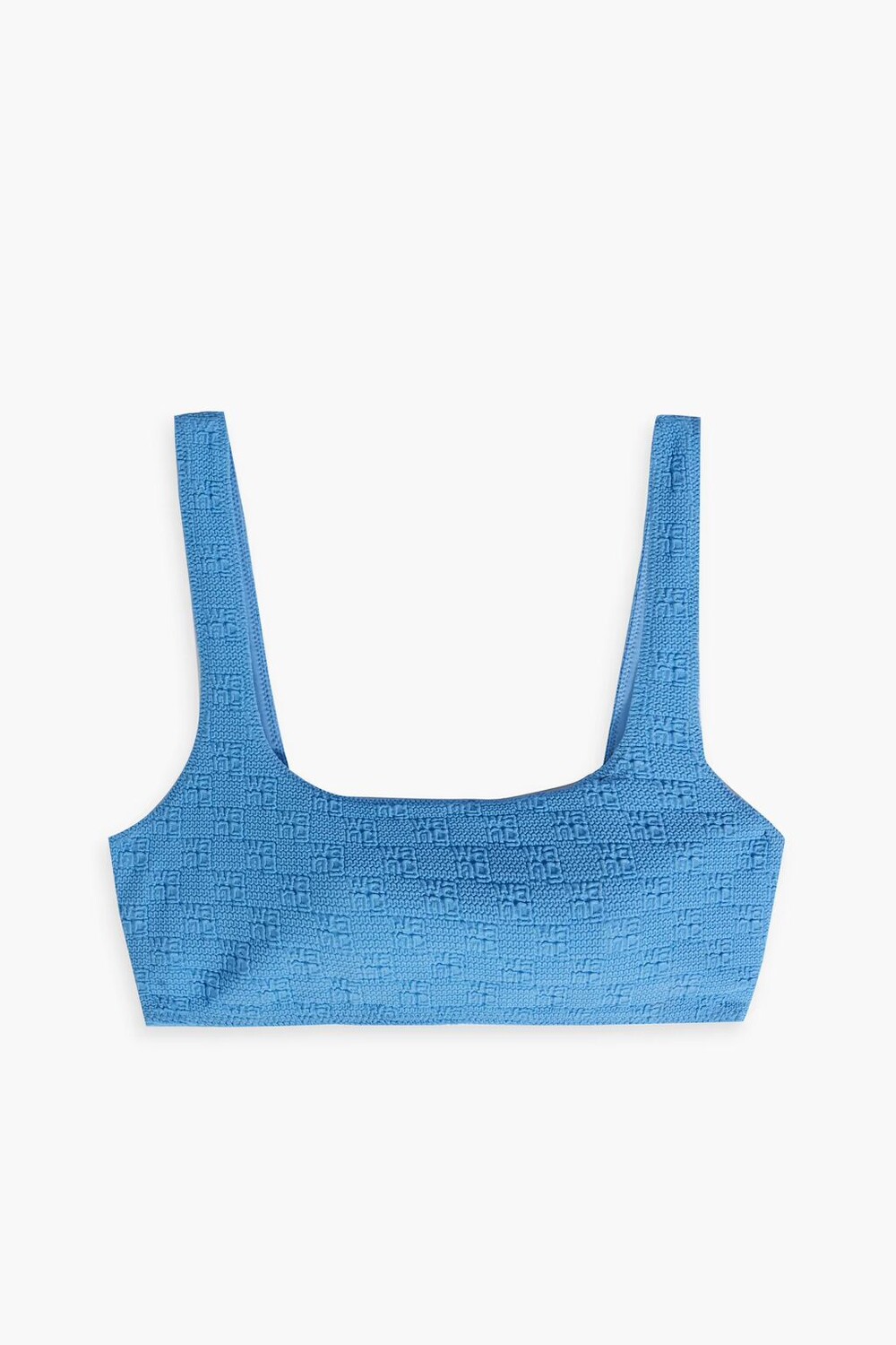 

Лиф бикини из эластичного жаккарда Alexanderwang.T, лазурный